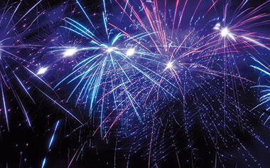 Purple, pink and blue fireworks Purple, pink and blue fireworks